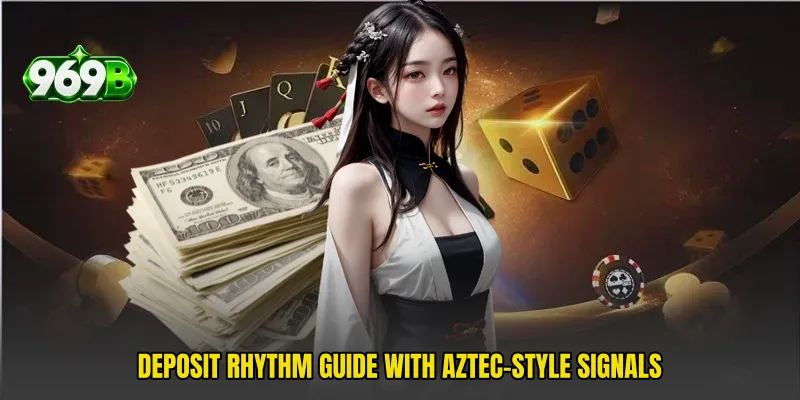Deposit rhythm guide with Aztec-style signals